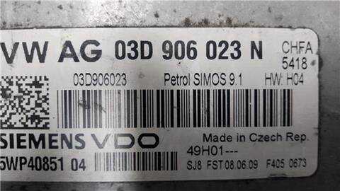 Foto 2ª: Centralita Motor ECU Skoda Fabia 1.2 SPIRIT [1 2 LTR. - 44 KW] 60CV