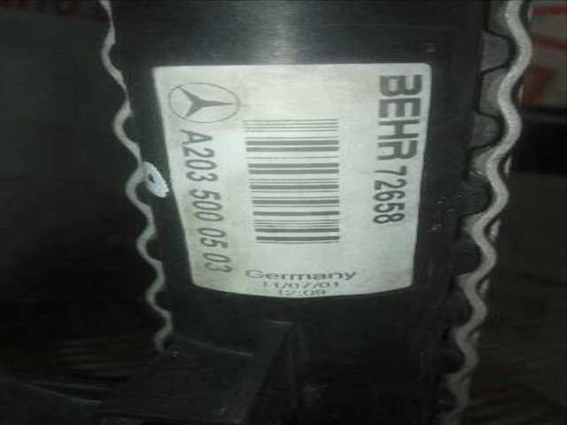 Foto 4ª: Radiador Motor Mercedes Clase C 160 200 COMPRESSOR 203.045) BERLINA 163CV 120KW [111955] (2002)