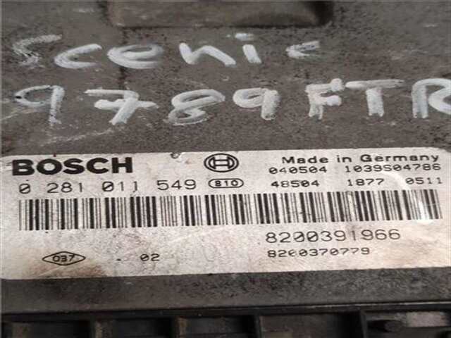 Foto 2ª: Centralita Motor ECU Renault Scenic 1.9 DCI (JM12. JM0G) (JM)(2003-_) [F9Q 812]
