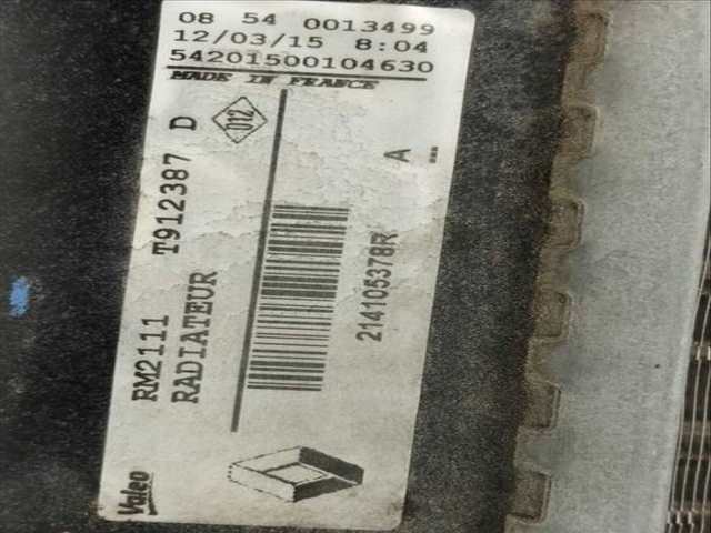 Foto 3ª: Radiador Motor Renault Megane BUSINESS BERLINA 95CV 70KW III BERLINA 5 P [K9K R8] (2015)