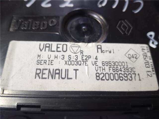 Foto 3ª: Mando Climatizador Renault Clio 1.5 AUTHENTIQUE [1.5 LTR. - 60 KW DCI DIESEL] [K9K B7]