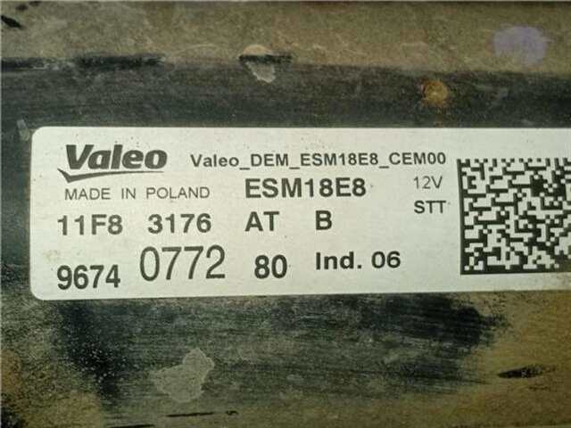 Foto 2ª: Motor de Arranque Citroen C3 1.2 C-SERIES [1.2 LTR. - 81 KW 12V E-THP - PURETECH]