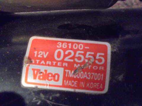 Foto 2ª: Motor de Arranque Kia Picanto 65CV 48KW (2004)