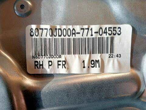 Foto 2ª: Elevalunas Eléctrico Delantero Derecho Nissan Qashqai 360 1 DCI TD CAT 103CV (2007)