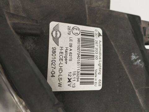 Foto 2ª: Faro Izquierdo Mini Countryman ONE D 90CV 66KW [N47C16A] (2014)