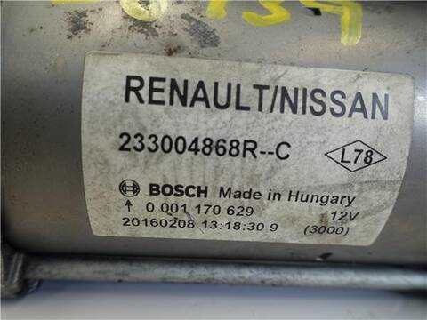Foto 3ª: Motor de Arranque Renault Kadjar 1.5 XMOD 110CV 81KW [K9K 646] (2016)