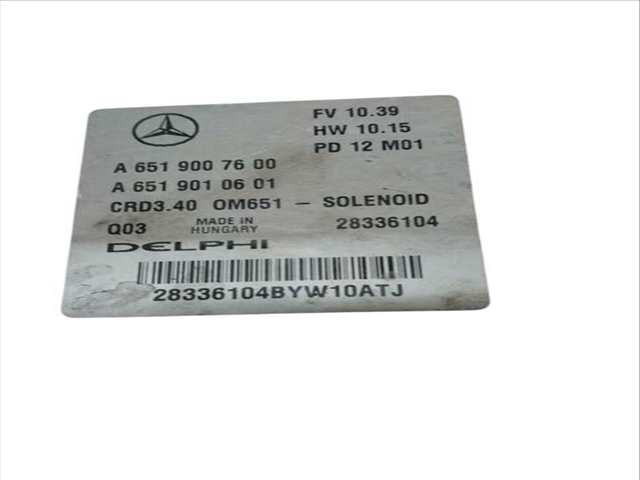 Foto 2ª: Centralita Motor ECU Mercedes Clase B 150 B 180 CDI 246.200) (2011)