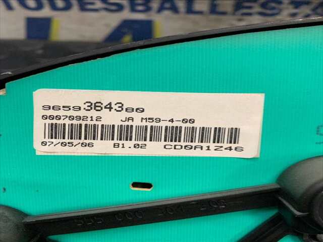 Foto 3ª: Cuadro de Instrumentos Peugeot Partner 2.000 HDI90CV/66KW [RHY] (2006)