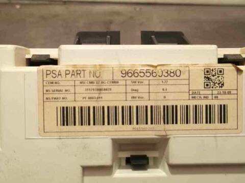 Foto 2ª: Cuadro de Instrumentos Citroen C5 EXCLUSIVE BERLINA 140CV 103KW [RFJ] (2008)
