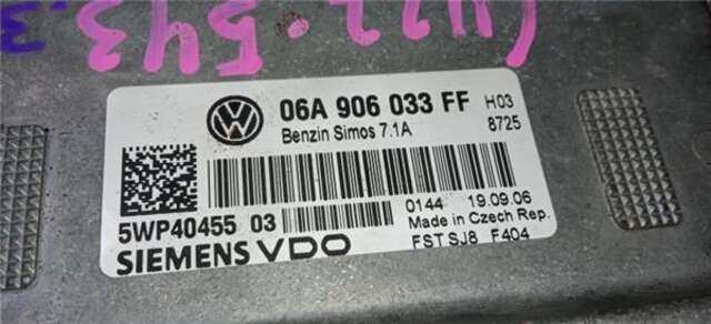 Centralita Motor ECU Seat Leon 1.6 ERENCE [1.6 LTR. - 75 KW]