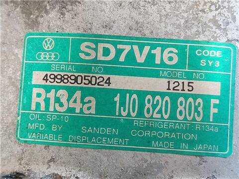 Foto 3ª: Compresor Aire Acondicionado Volkswagen Golf 1.9 TDI BERLINA 115CV 85KW [AJM] (2004)