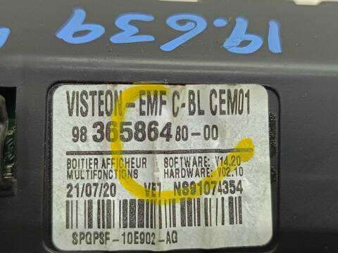 Foto 3ª: Pantalla Multifuncion Opel Vivaro L EXPRESS 102CV 75KW FURGON [YH01] (2021)