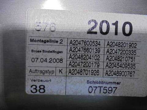 Foto 4ª: Elevalunas Eléctrico Delantero Izquierdo Mercedes Clase C 160 2.1 CDI CAT BERLINA 170CV 125KW [646811] (2009)