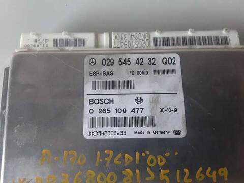 Foto 2ª: Centralita Motor ECU Mercedes Clase A 140 170 CDI 168.008) 90CV