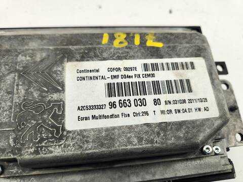 Foto 2ª: Pantalla Multifuncion Citroen C4 EXCLUSIVE 112CV 82KW [9H05] (2011)
