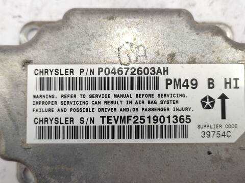 Foto 3ª: Centralita Airbag Dodge Caliber 2.0 CRD 140CV 103KW [ECD,ECE] (2010)