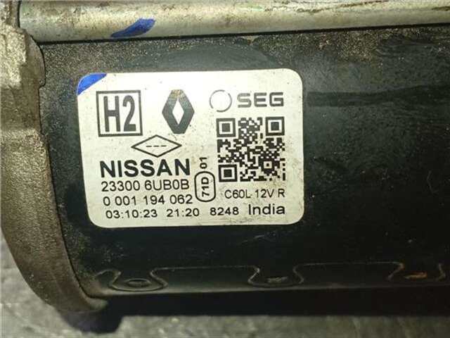 Foto 2ª: Motor de Arranque Nissan Qashqai HÍBRIDO-SUAVE ACENTA [HÍBRIDO-SUAVE 116 KW ( 1.3 LTR. - 116 KW DIG-T MHEV)]