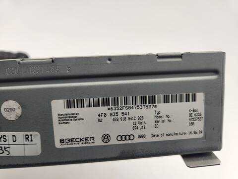 Foto 2ª: Sistema Audio Radio CD Audi A6 3.0 TDI QUATTRO 165KW) BERLINA 224CV [BMK] (2004)