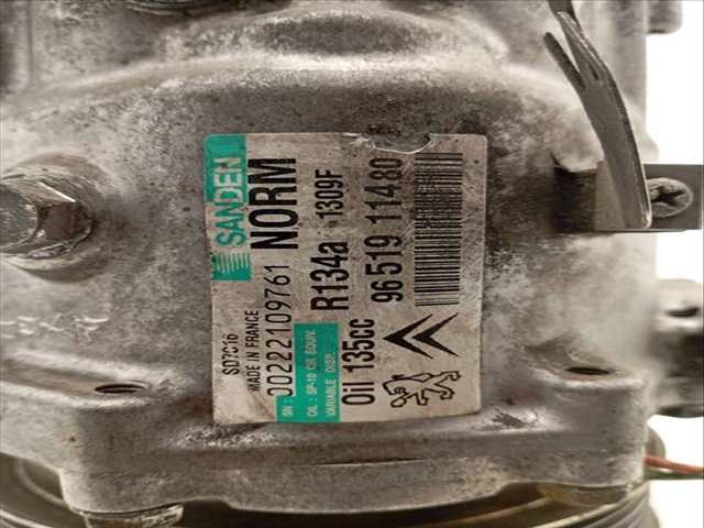 Foto 3ª: Compresor Aire Acondicionado Citroen C4 1.6 16V HDI FAP PICASSO 109CV 80KW (2007)