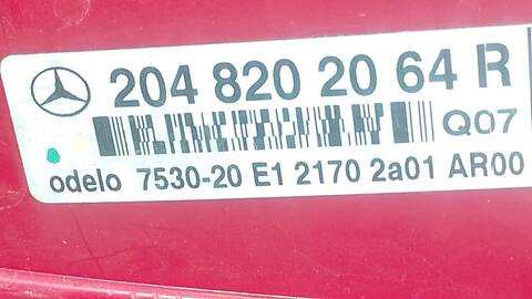 Foto 4ª: Piloto Trasero Derecho Mercedes Clase C 160 C 200 CDI BLUEEFFICIENCY 204.001) 136CV 100KW [OM651913] (2014)
