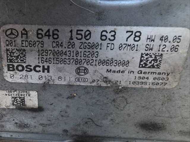 Foto 2ª: Centralita Motor ECU Mercedes Sprinter 309/311/313/315 CDI 906.631/633/635/637) 109CV 80KW (2007)