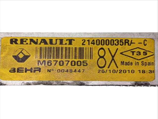 Foto 3ª: Radiador Motor Renault Laguna 2.0 DCI DT01 DT08 DT09 DT0K DT12 DT1C DT1D DT1M ... (2008)