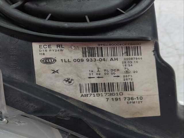 Foto 2ª: Faro Izquierdo Bmw Z4 204 CV 150KW [N52B25A N52B25O1] (2010)