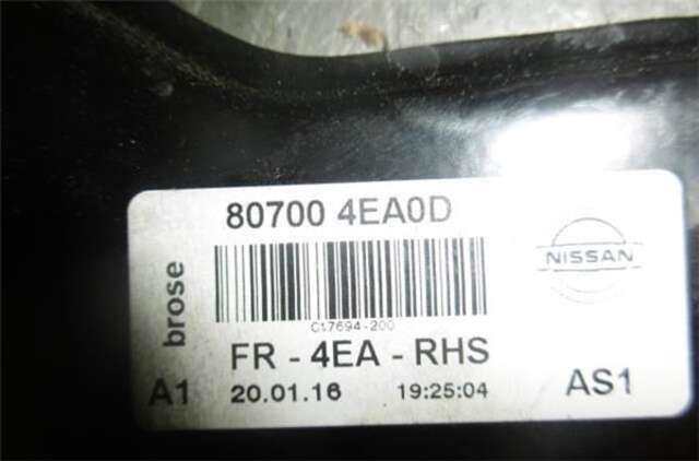 Foto 2ª: Elevalunas Eléctrico Delantero Derecho Nissan Qashqai 1.5DCI [K9KF646]
