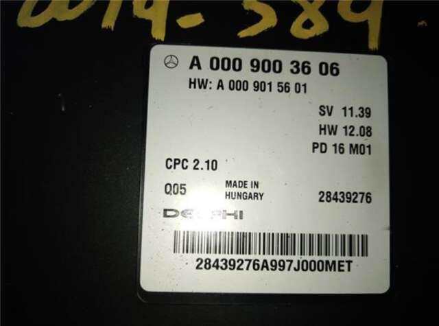 Centralita Motor ECU Mercedes Clase C 160 1.8 CLA 200 CDI (117.301) [1.8 LTR. - 100 KW CDI CAT]