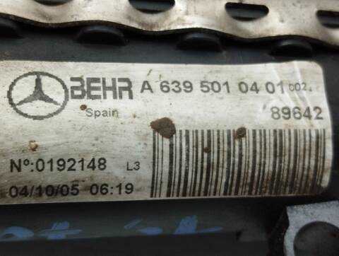 Foto 4ª: Radiador Motor Mercedes Vito 111 CDI COMPACTO 639.601) 109CV 80KW CAJA CERRADA [646982] (2005)