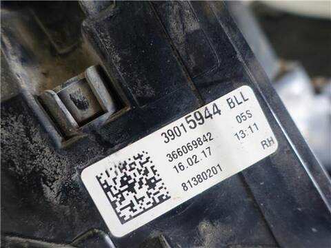Foto 3ª: Piloto Trasero Derecho Opel Astra 1.6 120 ANIVERSARIO START/STOP BERLINA 110CV 81KW [B16DTE OPT. LWQ] (2017)