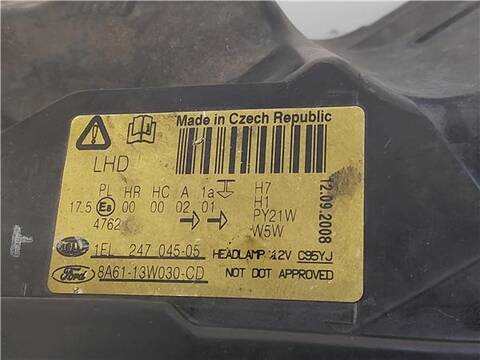 Foto 3ª: Faro Izquierdo Ford Fiesta 1.6 TDCI 90CV 66KW [HHJD] (2008)