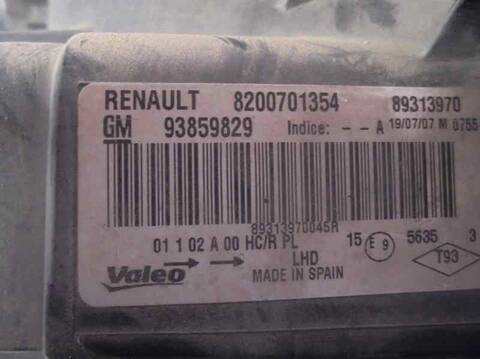 Foto 3ª: Faro Izquierdo Renault Trafic T 1000 60CV 44KW