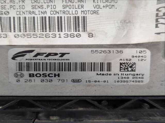 Foto 3ª: Centralita Motor ECU Alfa Romeo Giulietta 1.6 JTDM 940FXD1A) 105CV 77KW [940 A3.000] (2015)
