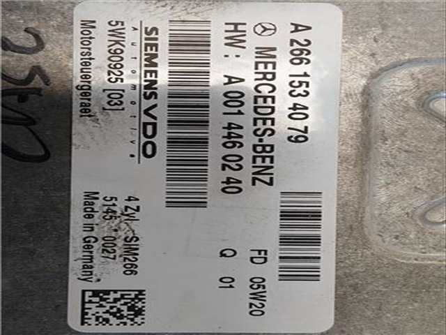 Foto 3ª: Centralita Motor ECU Mercedes Clase B 150 1.7 170 245.232) 116CV 85KW [M 266.940] (2005)