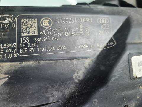 Foto 3ª: Faro Derecho Audi Q3 35 TDI 150CV 110KW [DTSB] (2022)