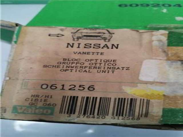 Foto 2ª: Faro Derecho Nissan Vanette VERSION INDEFINIDA