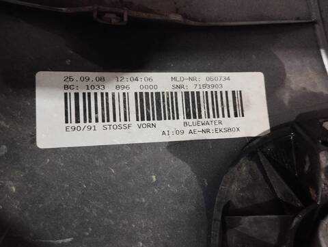 Foto 2ª: Paragolpes Delantero Bmw Serie 3 315 2.0 16V 143CV [N43B20A] (2005)