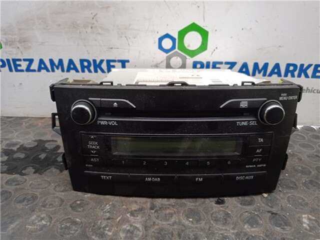 Sistema Audio Radio CD Toyota Auris 1.4 ACTIVE [1.4 LTR. - 66 KW TURBODIESEL CAT]