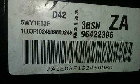 Foto 2ª: Centralita Motor ECU Chevrolet Nubira SE 109CV 80KW [F16D3] (2007)