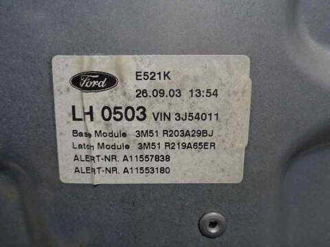 Foto 3ª: Elevalunas Eléctrico Delantero Izquierdo Ford C Max AMBIENTE D) 100CV 74KW FOCUS CAP) [HWDA] (2003)
