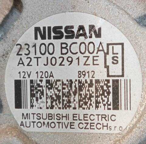 Foto 2ª: Alternador Nissan Qashqai 1.6 16V CAT 114CV (2007)