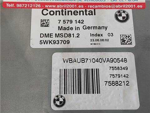 Foto 3ª: Centralita Motor ECU Bmw Serie 1 114 1.6 116I BERLINA 122CV 90KW [N43 B16 A] (2008)