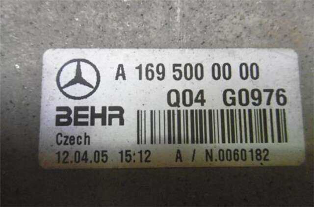 Foto 1ª: Intercooler Mercedes Clase A 140 2.0 A 180 CDI (169.007) [2.0 LTR. - 80 KW CDI CAT] [OM 640.940]
