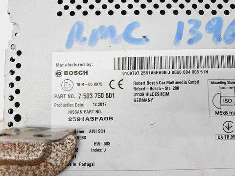 Foto 4ª: Sistema Audio Radio CD Nissan Micra ACENTA 71CV 52KW [B4D] (2018)