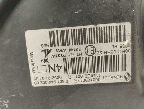 Foto 3ª: Faro Derecho Renault Megane 1.5 DCI DIESEL CAT BERLINA 86CV 63KW III BERLINA 5 P (2009)