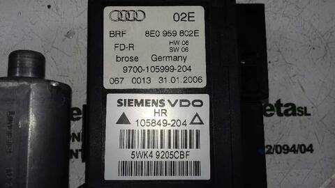 Foto 3ª: Elevalunas Eléctrico Trasero Derecho Audi A4 2.0 TDI AVANT 140CV 103KW [BRE] (2006)