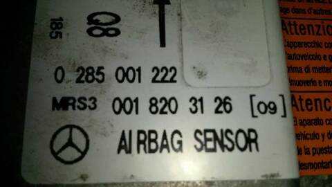 Foto 3ª: Centralita Airbag Mercedes Clase A 140 1.6 CAT 82CV 60KW [M166960] (2002)