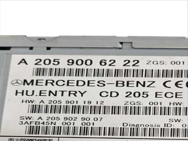 Foto 3ª: Sistema Audio Radio CD Mercedes Clase C 160 C 220 BLUETEC - D 205.002 205.004) (2013)