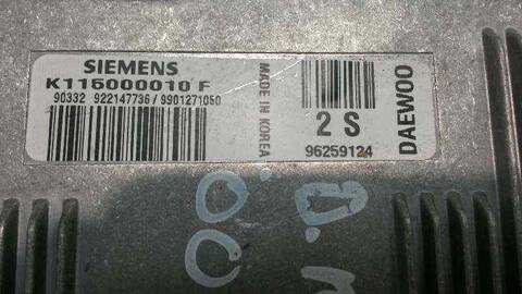 Centralita Motor ECU Daewoo Nubira BERLINA 106CV 78KW